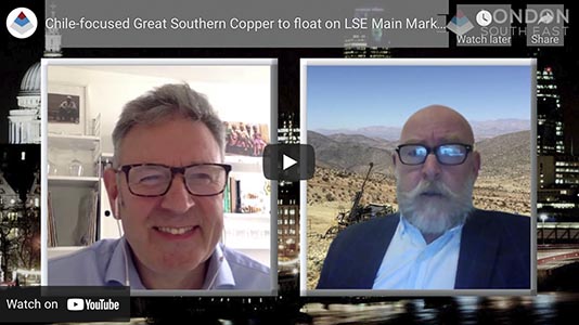 Chile-focused Great Southern Copper to float on LSE Main Market in October